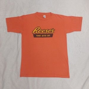 Vintage 80s Hersheys Reese's Peanut Butter Cups Single Stitch T-Shirt Size Large